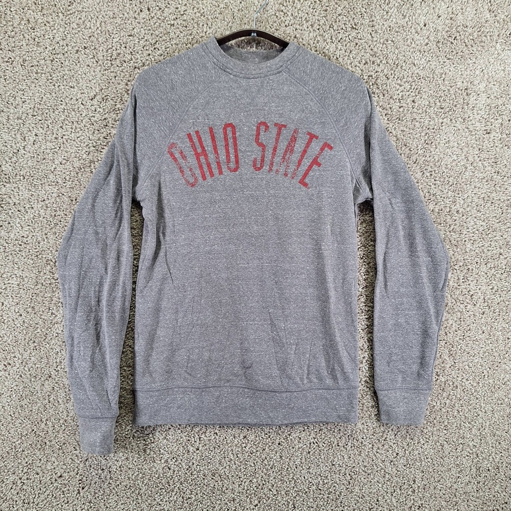 J. America Ohio State Buckeyes Sweatshirt Adult Small Gray VTG Apparel Crewneck